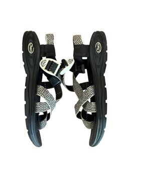 Chaco Womens Zvolv 2 Sandals Arch Support Black White Womens Size 7